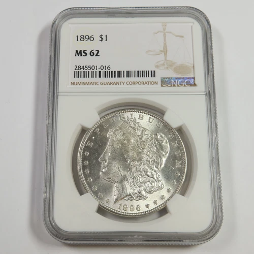 1896 P NGC MS62 - Silver Morgan Dollar $1 US Coin #53907A
