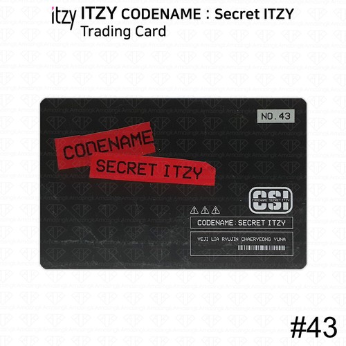 ITZY CSI Code Name Secret ITZY Trading Card Photocard Yeji Lia Ryujin Chaeryeong - Picture 98 of 108