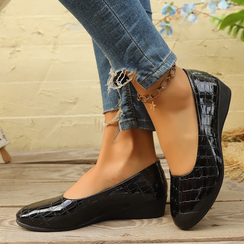 Flache Damenschuhe Slipper Bequem Ballerinas Schuhe Büro Arbeitsschuhe - Bild 20 von 31