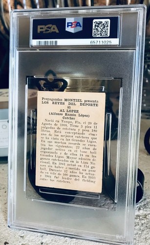1946 Propagandas Montiel PSA 1.5 Al Lopez HOF #8 Pop 3/1^ - Picture 4 of 4