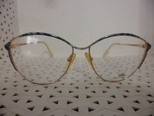 Logo Paris LM655 Blue Teal Vintage 80's Womens Eyeglasses TF16