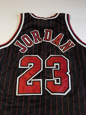 Vintage Champion Chicago Bulls Michael Jordan #23 Pinstripe Jersey