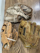 Set of 3 Childrens Youth Baseball Gloves