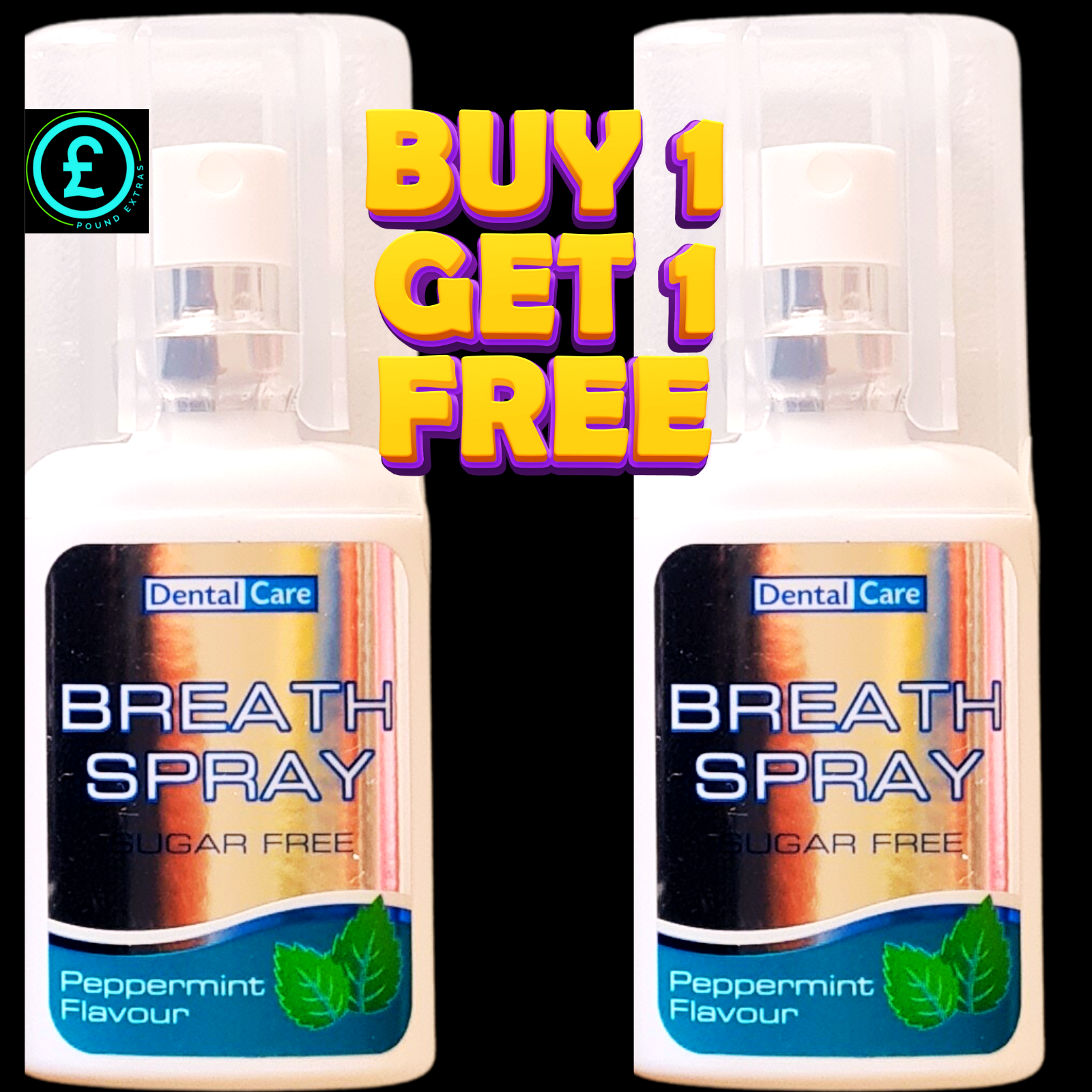 Peppermint Breath Freshener Spray Sugar Free Pocket Oral Dental Care BOGOF ❤️