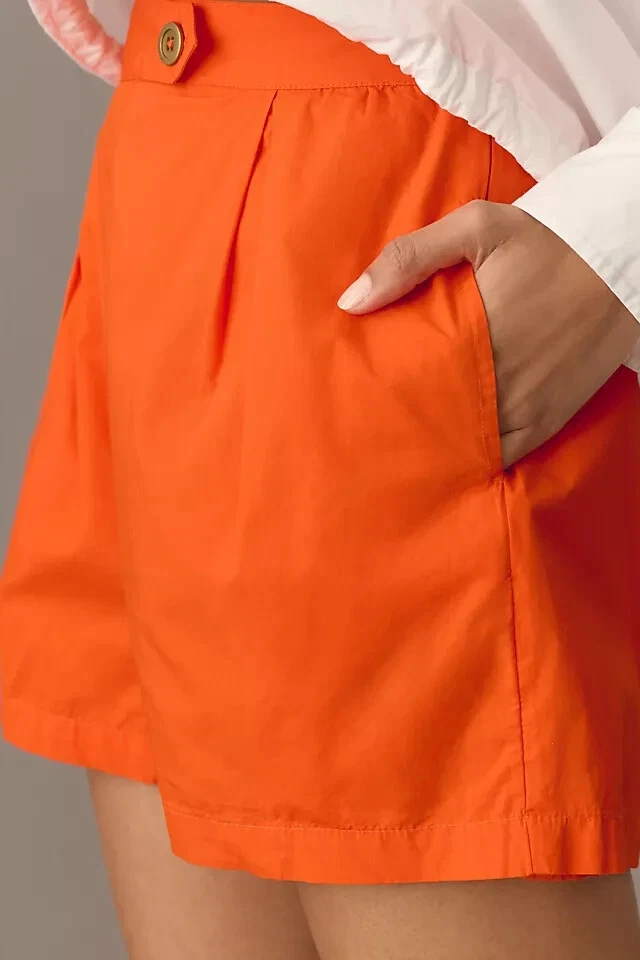 Pantalones Cortos Anthropologie Maeve Plisados Popelina 1X Plus Mujer Informales Skort NUEVO 38467 Foto 3 de 4