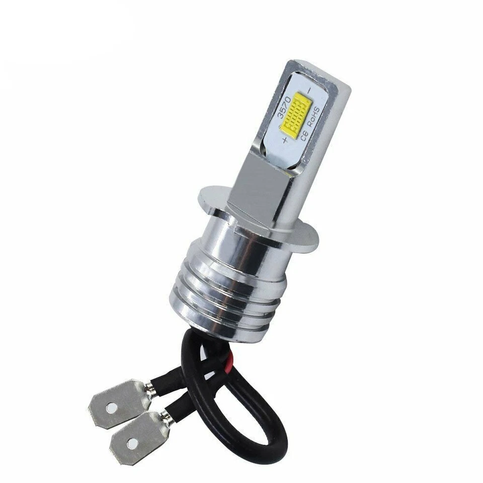 2PCS H3 LED HEADLIGHT CONVERSION CAR BULBS KIT 3000K XENON FOG Lamp Bulbs Yellow - Image 3 of 4