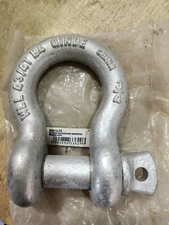 Ancra 50013-75 Steel Winch Shackle Screw Pin, Galvanized 3/4”