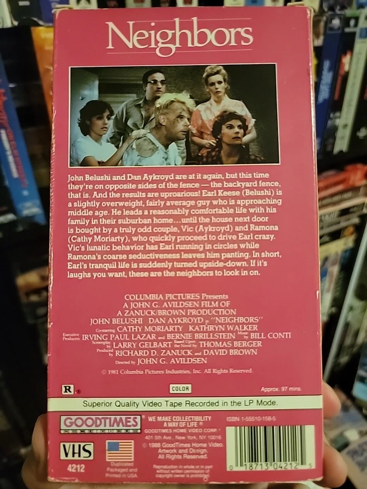 Neighbors 1981 VHS Rare Hard To Find Foto 2 de 2