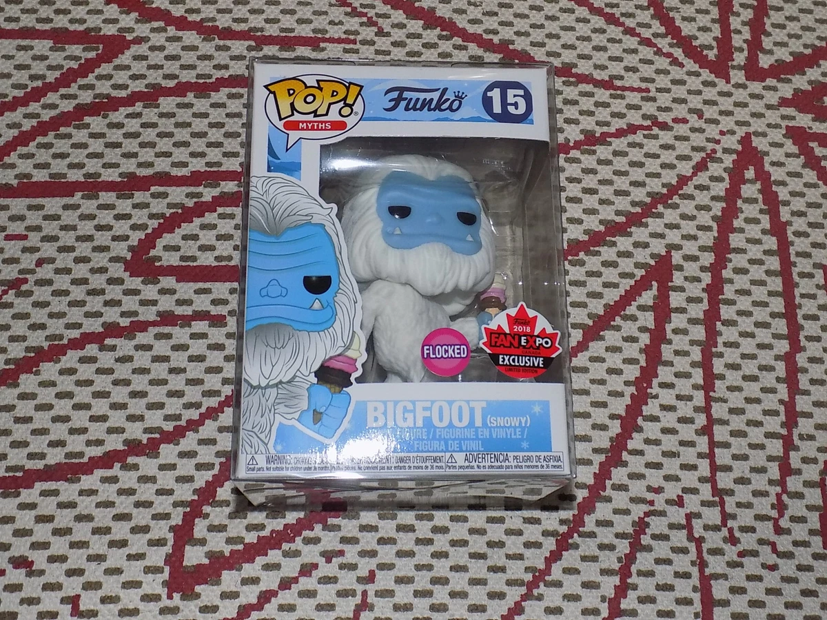 FUNKO POP FLOCKED BIGFOOT SNOWY 2018 FAN EXPO EXCLUSIVE MYTHS
