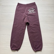 1950 s Sweaty Sweatpants College University True Vintage Rare Embroidered Red