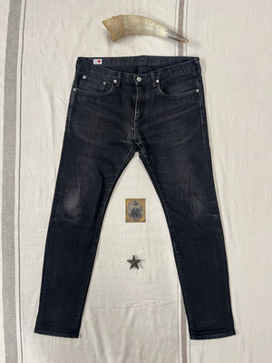 Edwin Selvedge Jeans Made Japan 35 29 Actual 32 30 Tag Schwarz ED32S Stretch Denim