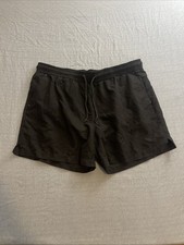 George XL Black Drawstring Swimming Trunks