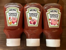 W/freebie 3 bottles Limited Kirby Edition Heinz Collab Tomato Ketchup Japan new