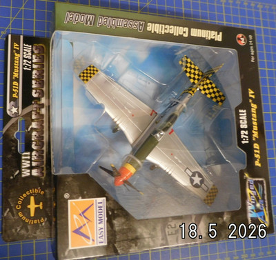 1/72 Easy Model 36303 North American P-51D Mustang No.319FS 325FG Italy 1945 OVP