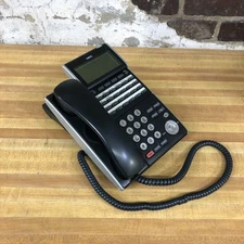 NEC DLV(XD)Z-Y(BK) DTL-12D-1 BK TEL DT300 Series Phone REFURBISHED YEAR WARRANTY
