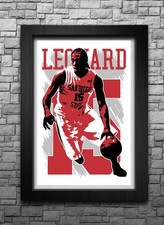 KAWHI LEONARD art print/poster SAN DIEGO STATE AZTECS FREE S&H! JERSEY B2G2