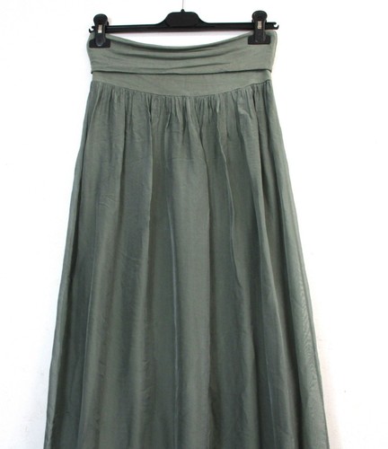 LADIES 30% SILK 70% VISCOSE LINED LONG SKIRT ONE SIZE FITS 12-16 - Picture 101 of 108
