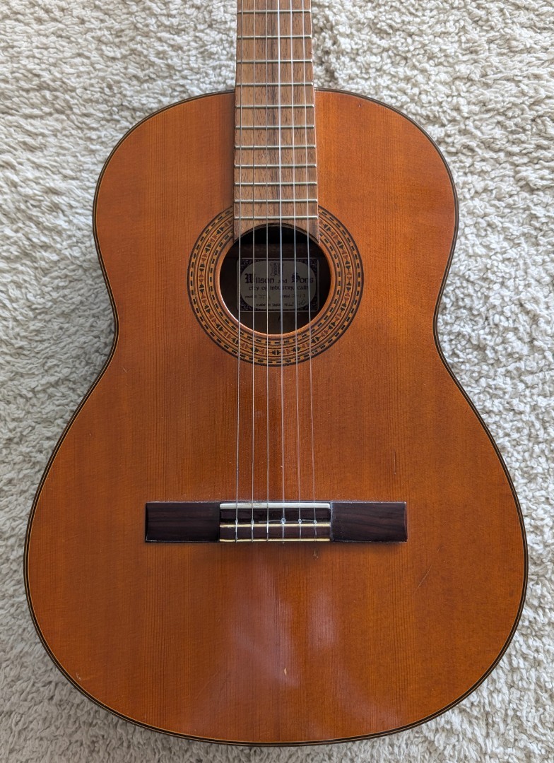 Hamon アコースティックギター 1970年　F100 おまけ付き 1968 Wilson and Sons Classical guitar in hardshell case