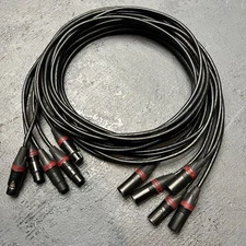 Lex 5 Pin XLR Shield Data Cable 15 Ft ( LEX DMX-5P-15 ) Neutrik Lot Of 5