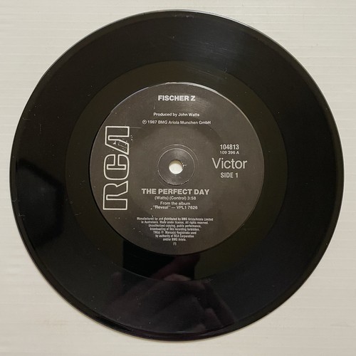 Fisher Z The Perfect Day / Marguerite Vinyl Record 7” 45 RPM 104813 RCA 1987 - Picture 20 of 24