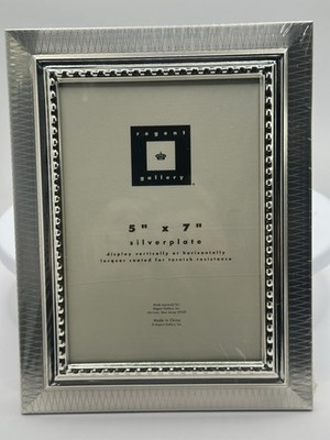 NWT Regent Gallery 5x7 Silverplate Picture Frame - Brand New Wrapped