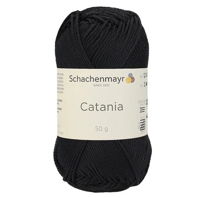 CATANIA von Schachenmayr - SCHWARZ (00110) - 50 g / ca. 125 m Wolle - Bild 1 von 4
