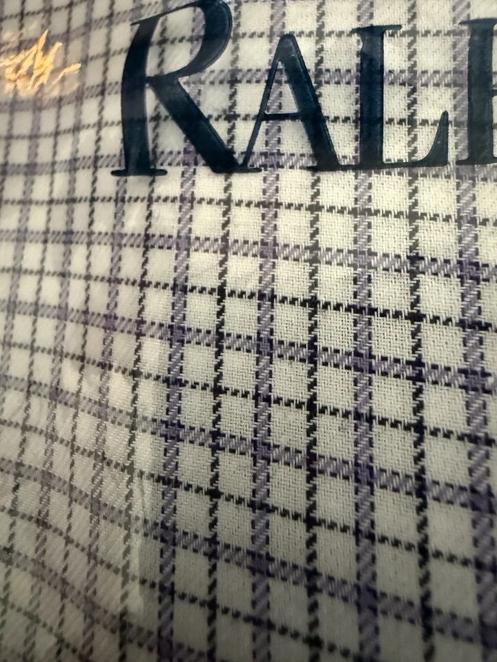 NUEVO CON ETIQUETAS Polo Ralph Lauren Camisa de Vestir Para Hombres 16 1/2-34/35 Lavanda Crema Púrpura Blanco Foto 2 de 4