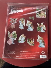 New Janlynn plastic canvas counted cross stitch Angel Ornaments kit 125-0529
