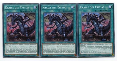 Yu-Gi-Oh! Kralle des Critias Common Playset (3 Stück) Set 152