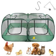 Portable Chicken Run - Small Animal Playpen - Pop Up Portable Chicken Coop - ...