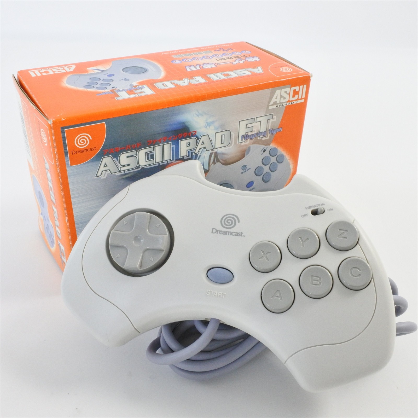 ASCII Pad FT Controller Pad ASC-1301P Boxed For Dreamcast SEGA 2417