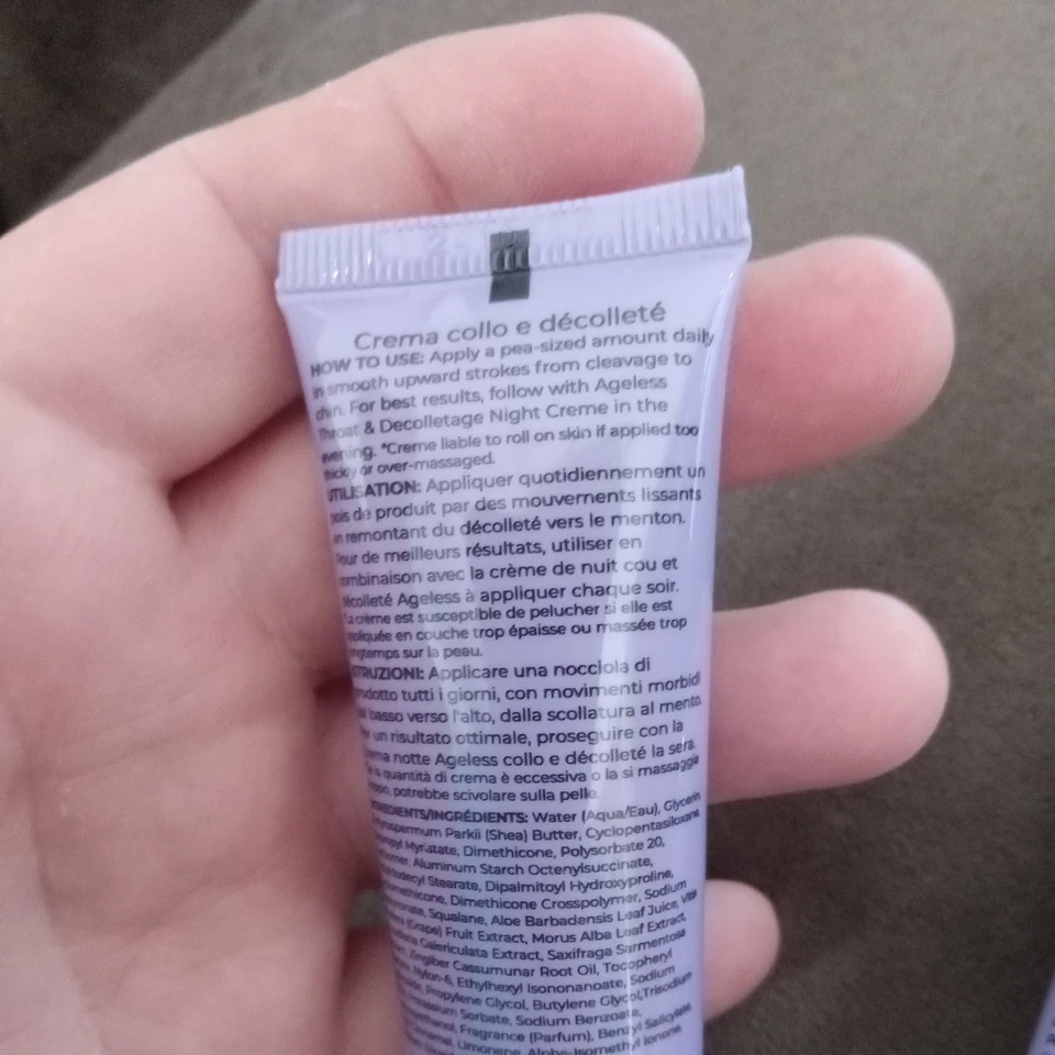 (3)Prai Beauty Ageless Throat & Decolletage Creme, 1 fl oz Tube *NEW & SEALED* - Image 2 of 2