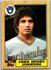 ⚾ 1987 Topps #377 John Henry Johnson Milwaukee Brewers