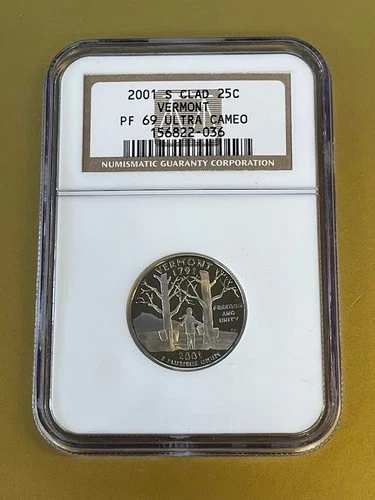 2001-S Vermont State Quarter - NGC PF69 ULTRA CAMEO