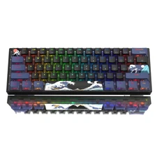 Womier 60% Percent Keyboard Gaming, WK61 V2 Creamy Mechanical Wired Keyboard ...