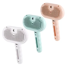 3-in-1 Stainless Steel Teeth Pet Steam Comb Brush Grooming Tool for Dogs Cats