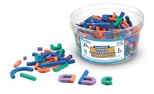 Learning Resources Magnetic Letter and Number Construction Small, Multi-color