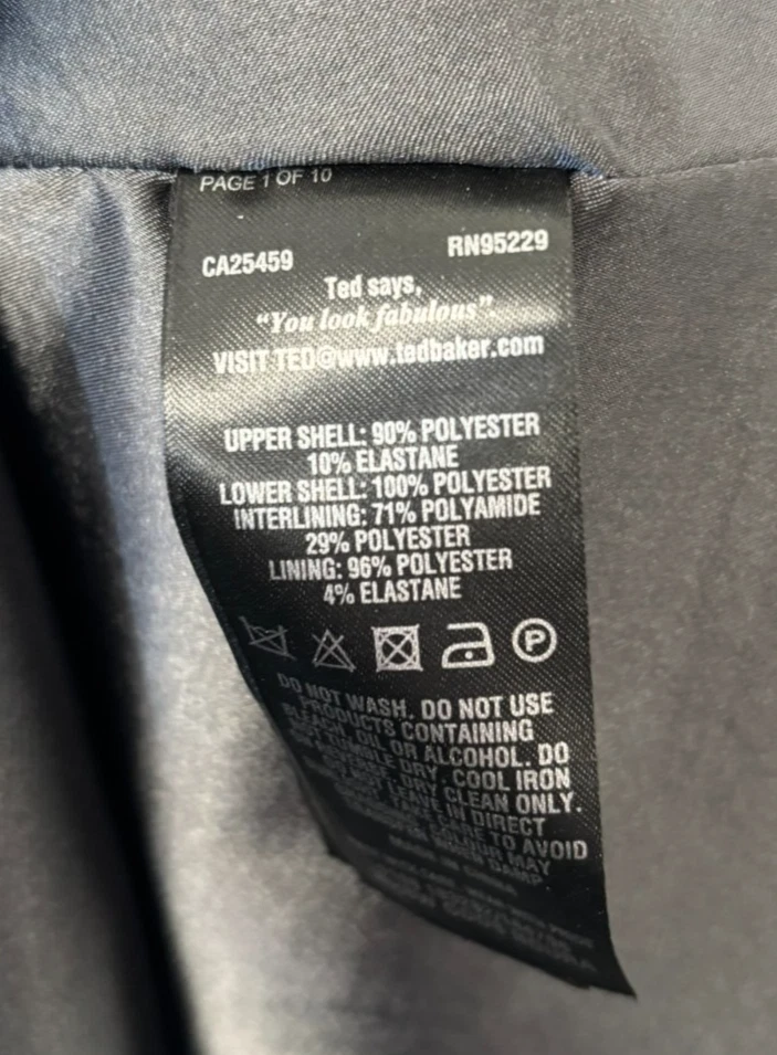 TED BAKER Cap-Sleeve A-line Midi Dress Black and Pink Size 2 Size 10 - image 4 of 4