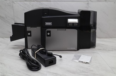 Fargo DTCii Plus Dual-Sided Color ID Card Printer w/ Encoder + Hoppers & Adapter