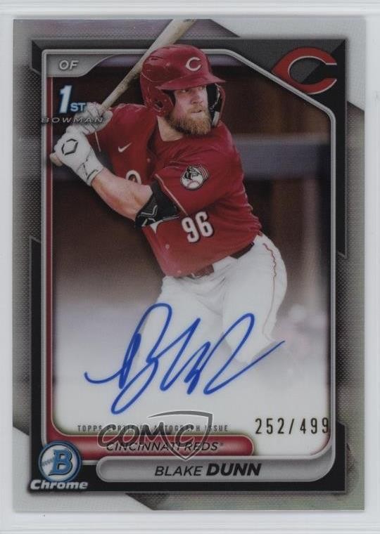 2024 Bowman Chrome Prospect Auto Refractor /499 Blake Dunn #CPA-BD Auto 0w8p