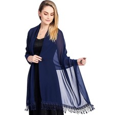 Ladiery Chiffon Shawls and Wraps for Women Evening Dress Lightweight Soft Scarve
