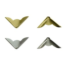 Book Corner Protectors - 22 x 22 x 4.5mm - Silver/Gold-colour - Protective Edges