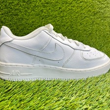 Nike Air Force 1 Low Boys Size 7Y White Athletic Walking Leather Shoes Sneakers