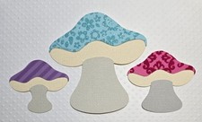 Alice in Wonderland, Mushroom Set. Scrapbook, Card making Paper Piecing