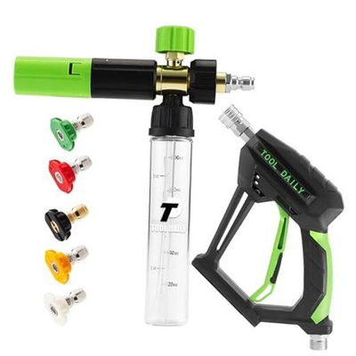 #ad Pressure Washer Short Gun with Mini Foam Cannon 5 Power Washer Nozzle 100 ml $38.50
