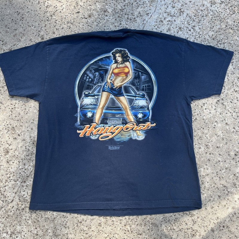 Vintage rollin hard Lettin It All Hang Out 2002 lowrider shirt 2x
