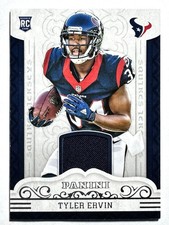 ROOKIE CARD TYLER ERVIN Texans 2016 Panini PLAYER WORN SQUIRES JERSEY Card #26. rookie card picture