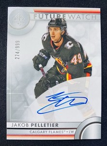 23-24 SP AUTHENTIC FUTURE WATCH AUTO JAKOB PELLETIER RC #114 274/999 MINT