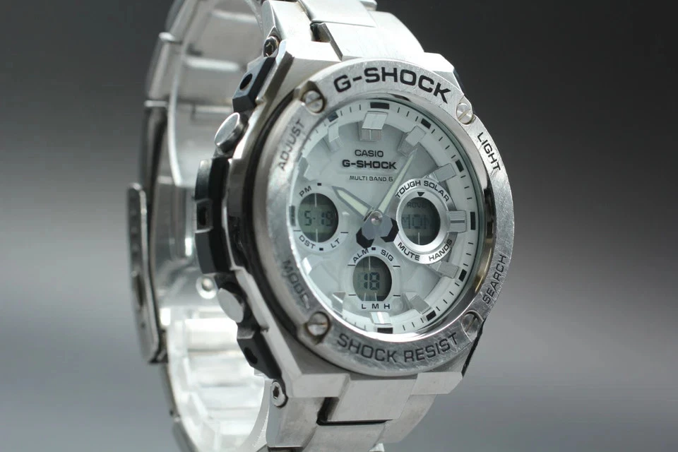 [Casi COMO NUEVO] CASIO G-SHOCK GST-W110D-7AJF 53mm Solar Digital Reloj Analógico JAPÓN Foto 4 de 4