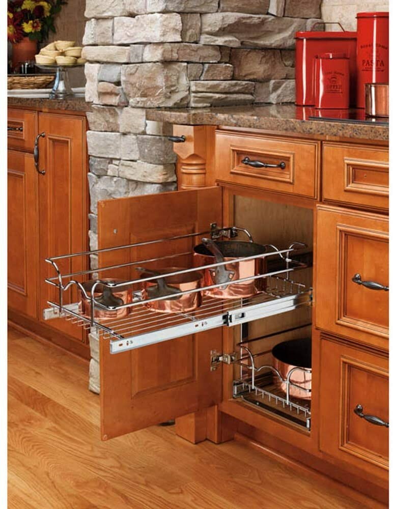 Rev-a-shelf 2-tier Kitchen Cabinet Pull Out Shelf And Drawer